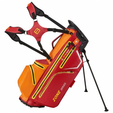 Bennington Stand Bag ZONE - Waterproof , Red / Orange / White