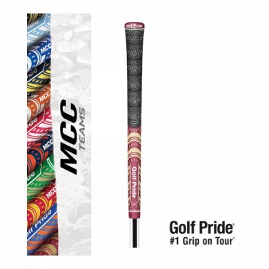 Golf Pride TEAMS Multicompound grip - MIDSIZE - Kaštanová/Zlatá