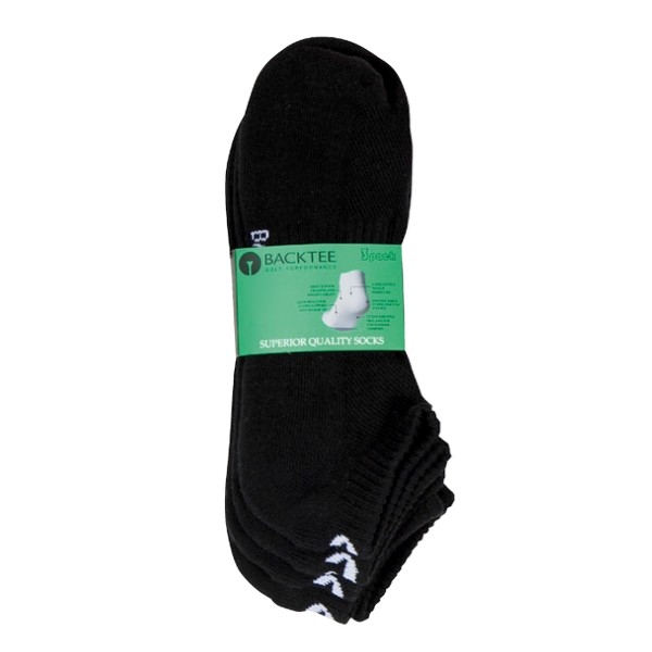 BACKTEE LowCut Sock(1x3 pairs), Black, vel. 44-47