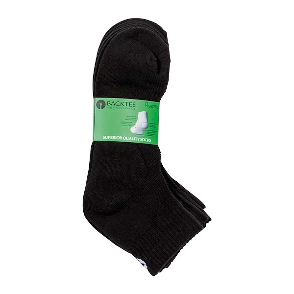 BACKTEE BACKTEE Ankle Sock (1x3 pairs), Black, vel. 40-43