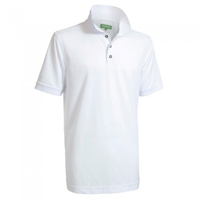 BACKTEE Mens Quick Dry Perf. Polo, Optical white, vel.XS