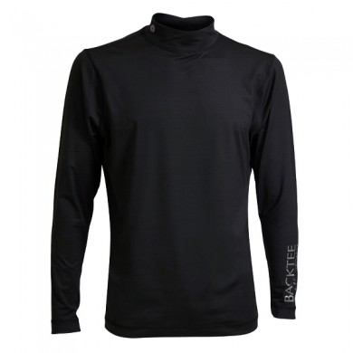 BACKTEE Mens First Skin Turtle Neck, Black, vel.2XL