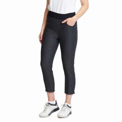 BACKTEE Ladies High-Waisted 7/8 Trous, Black, vel.34
