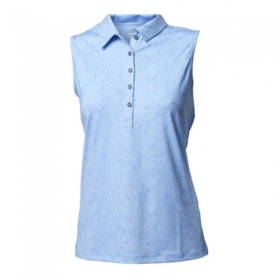 BACKTEE Ladies Snake UV Polo Top, Blue bell, vel.M