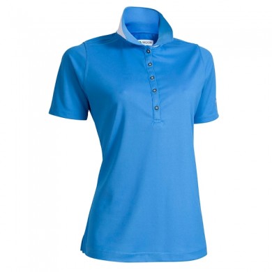 BACKTEE Ladies Quick Dry Perf. Polo, Blue, vel.S