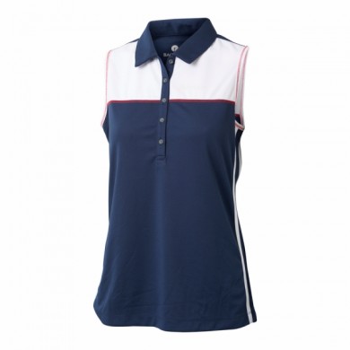 BACKTEE Ladies Dobby Polo top, Navy, vel.M