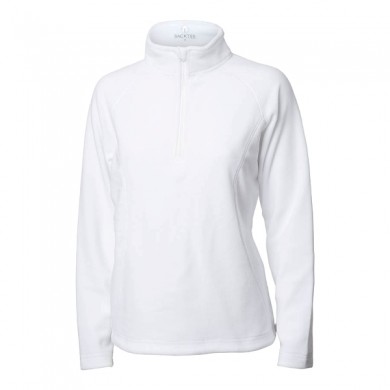 BACKTEE Ladies Zipneck Fleece Jacket, Optical white, vel.M