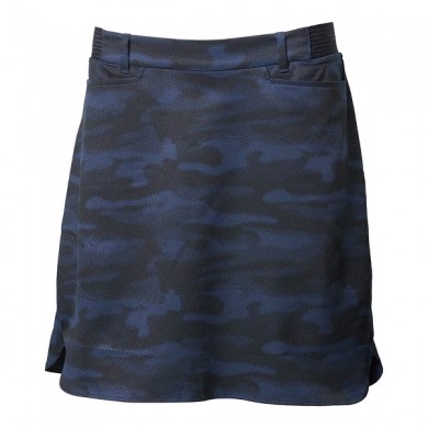 BACKTEE Ladies Light Weight Perf.Skort, Army blue, vel.XS