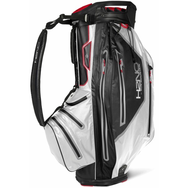 Sun Mountain H2NO ELITE Cart Bag BLACK-WHITE-RED