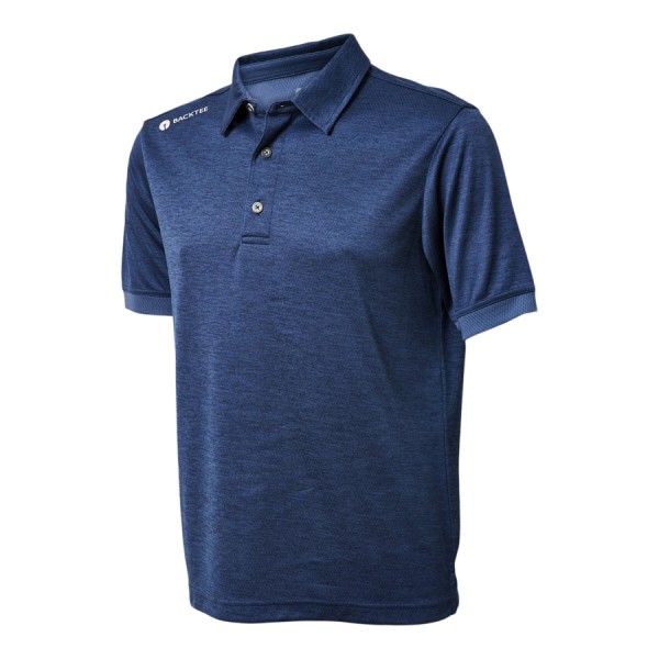 BACKTEE Mens Sports Polo, Navy