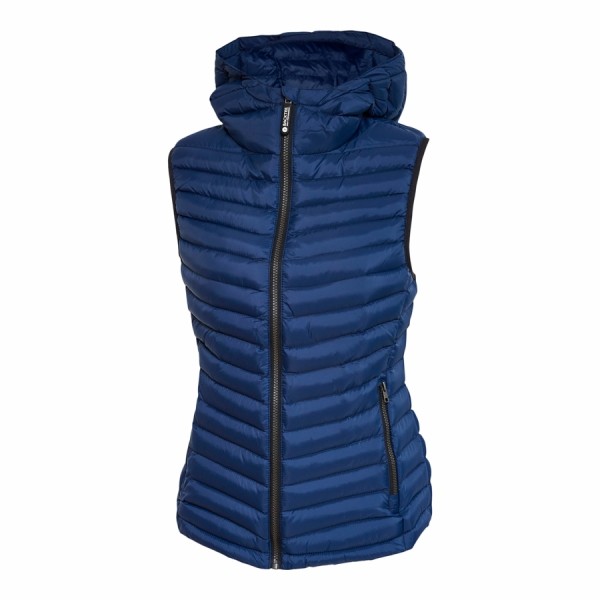 BACKTEE Ladies Recycled Panel Gilet, Navy