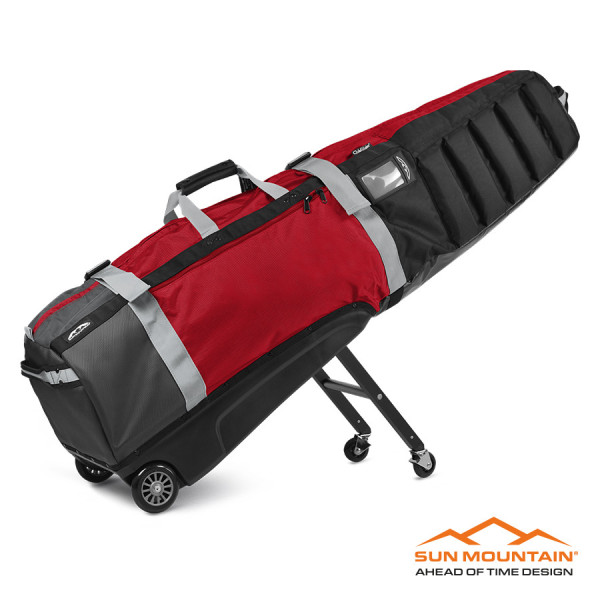 Sun Mountain Travel cover CLUB GLIDER MERIDIAN - Black/Steel/Red