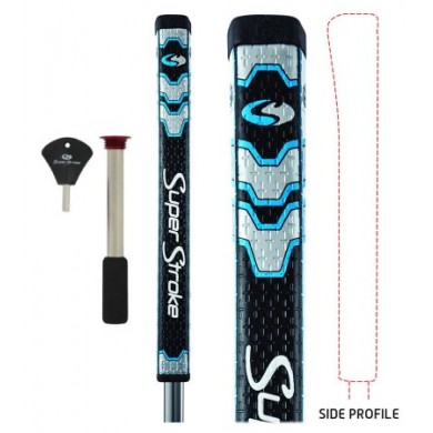 SUPERSTROKE Pistol GT Tour Putter Grip with CounterCore - Midnight Blue