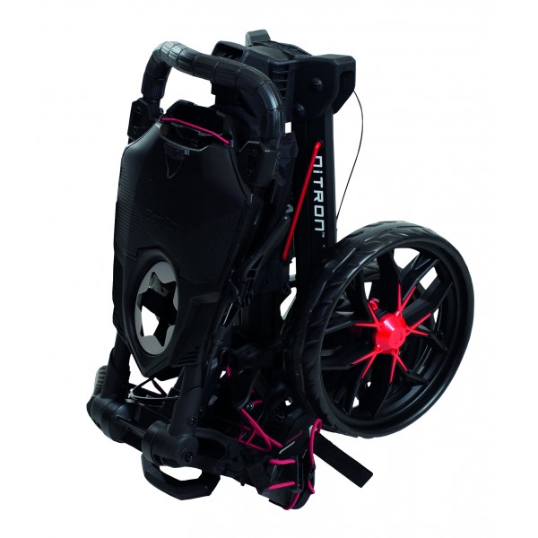 Ruční tříkolový golfový vozík Bag Boy Nitron Black/Black