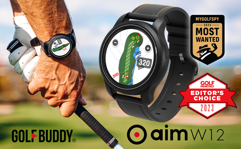 golfové GPS hodinky Golf buddy aim W12